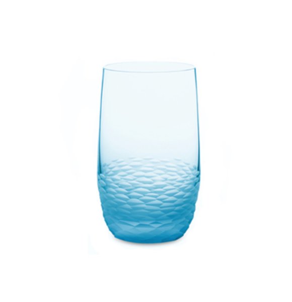 画像1: GUAXS BETHSEDA GLASS TALL aqua blue (1)