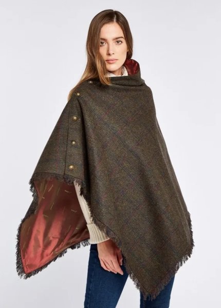 画像15: Dubarry Hazelwood Tweed Poncho /ヘイゼルウッド ツイードポンチョ (15)