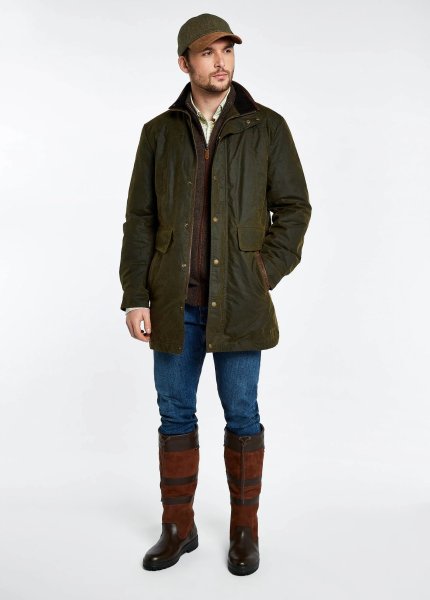 画像2: Dubarry Chalkhill Waxcotton Coat/Olive (2)