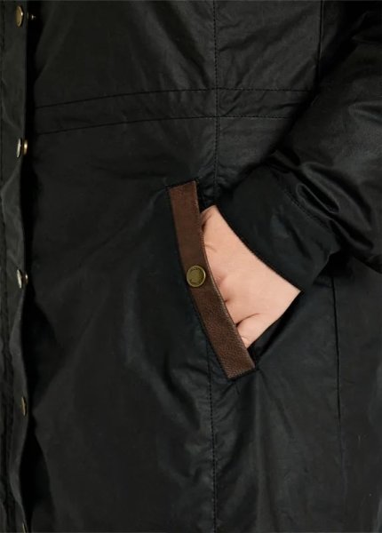 画像5: Dubarry Redington Waxcotton Coat/Black (5)