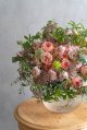 【10月10日（土）到着分】『SAP花材』バラ　エスカラス,、ダウカスレースフラワー、リシアンサス　アンティークピンク、ユーカリアップル、トケイソウ